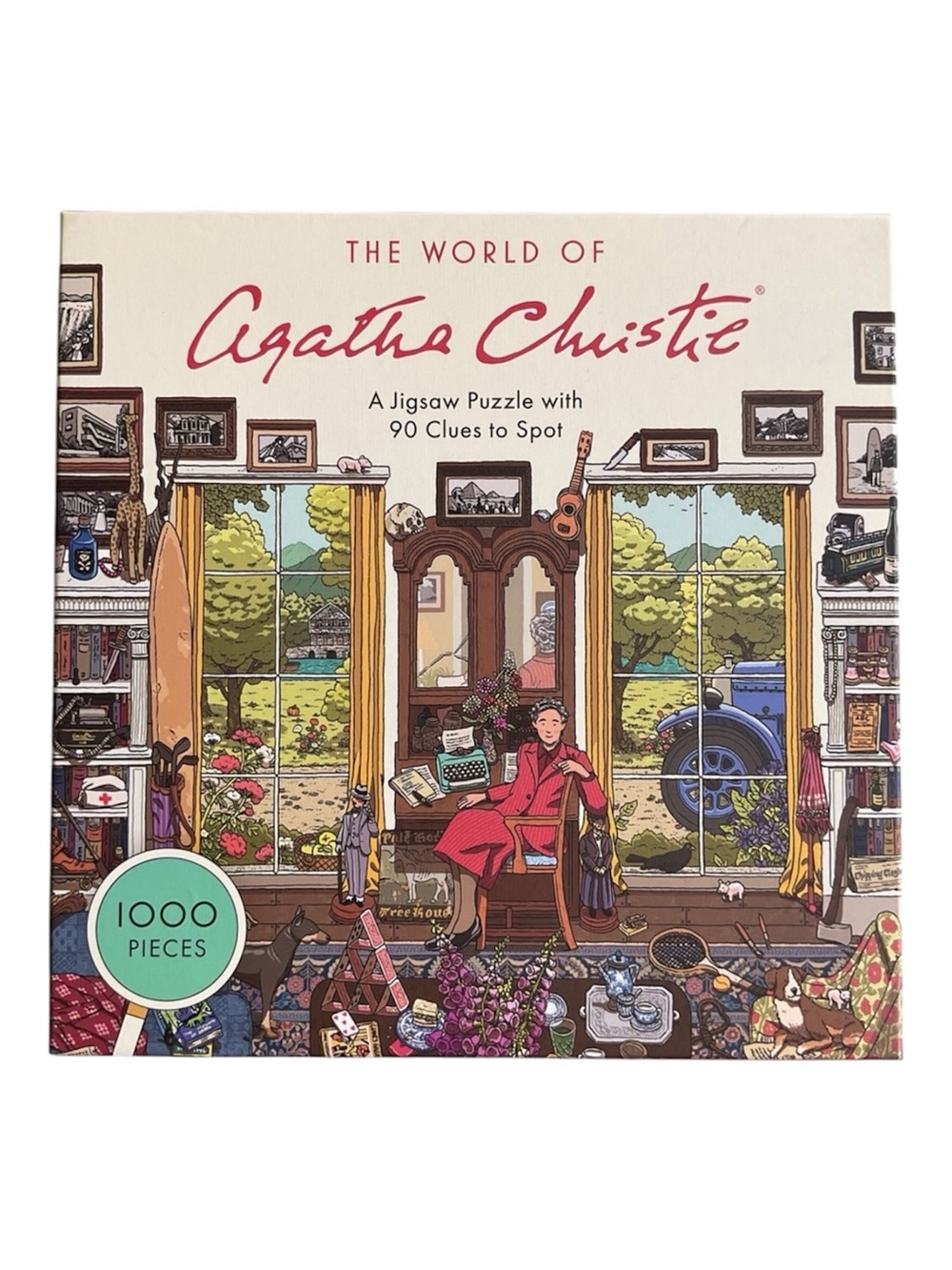 The World of Agatha Christie 1000 Piece Puzzle Complete Literary Mystery